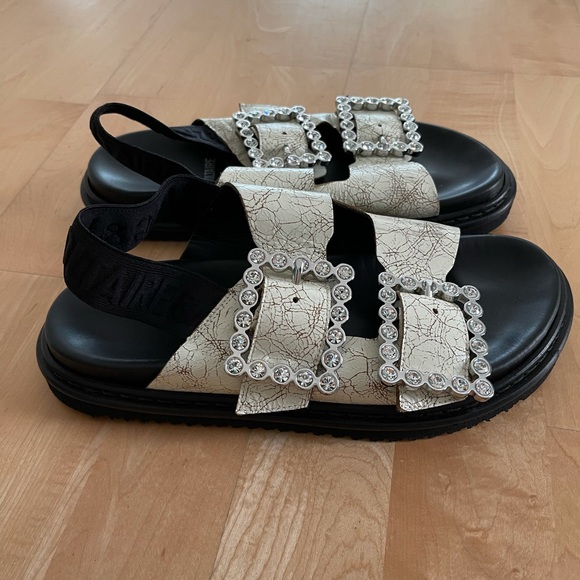 Zadig and Voltaire Alpha Grunge Slingback Sandal - Picture 4 of 6